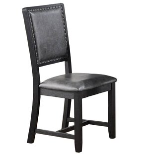 Solid Back Side Chair Set Of 2 
